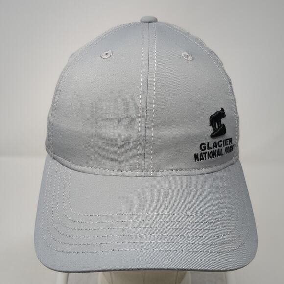 Glacier National Park Strapback Hat Gray One Size Embroidered Legacy - Picture 2 of 10